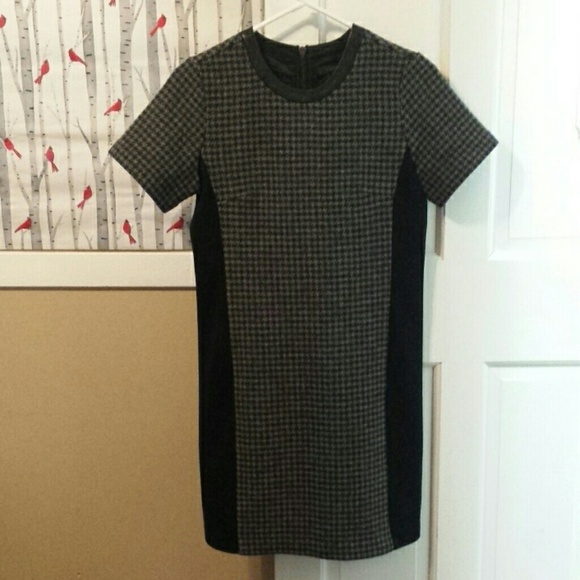 J. Crew mixed houndstooth dress size 0 - Picture 2 of 4